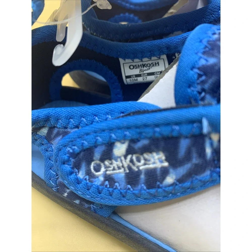 OshKosh B'gosh Machine Washable Blue Aqua Water Play Shoes Unisex Toddler 10 NEW